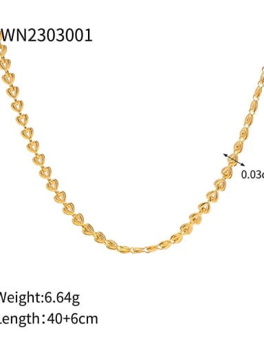 JDWN2303001 Trend Geometric Stainless steel Bracelet and Necklace Set