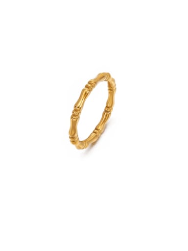 Golden Ring Stainless steel Irregular Vintage Band Ring