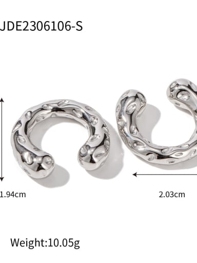 JDE2306106 S Stainless steel Geometric Trend Stud Earring