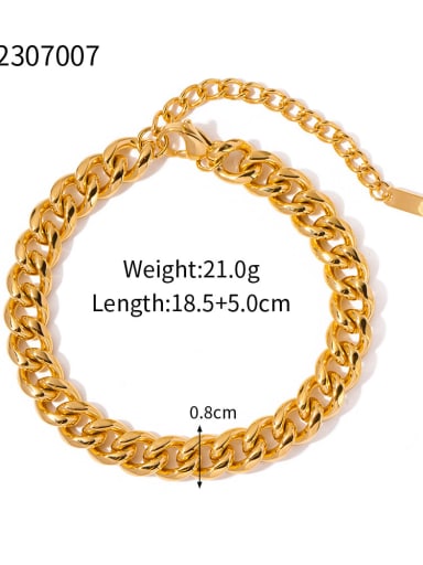 JDB2307007 Stainless steel Trend Geometric Bracelet and Necklace Set
