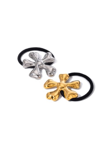 Stainless steel Minimalist Flower  Hair Rope