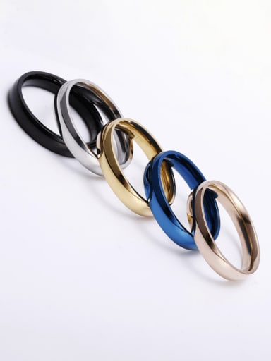 Stainless steel Smooth Geometric Minimalist Band Ring