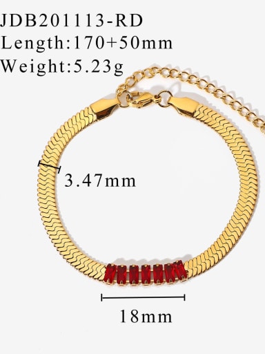 Stainless steel Cubic Zirconia Trend Handmade Weave Bracelet