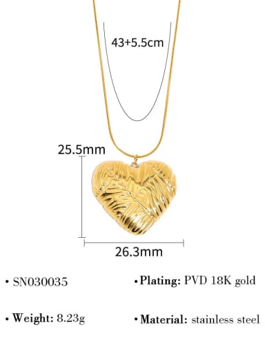 Stainless steel Heart Trend Necklace