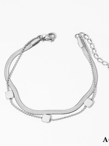 Stainless steel  Snake Bone Chain Bracelet and Necklace Set