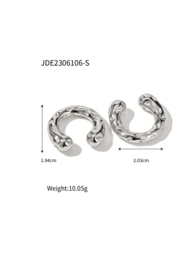 JDE2306106  Steel Stainless steel Geometric Hip Hop Stud Earring