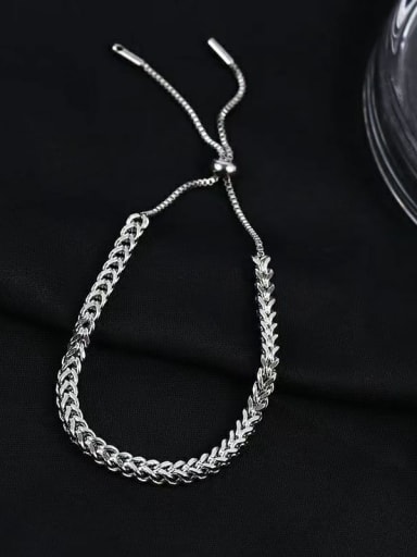 Titanium Steel Wheatear Trend Link Bracelet