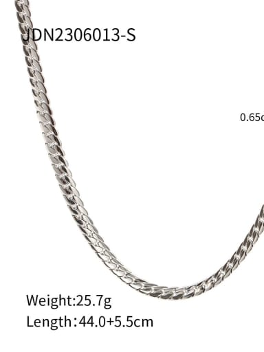 JDN2306013 S Stainless steel Geometric Trend Link Necklace
