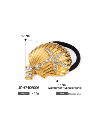 JDH2406006 Stainless steel Trend Irregular   Hair Rope