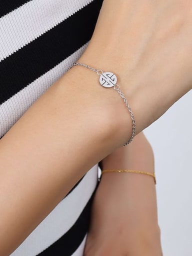 Titanium Steel  Minimalist Irregular Earring Bracelet and Necklace Set