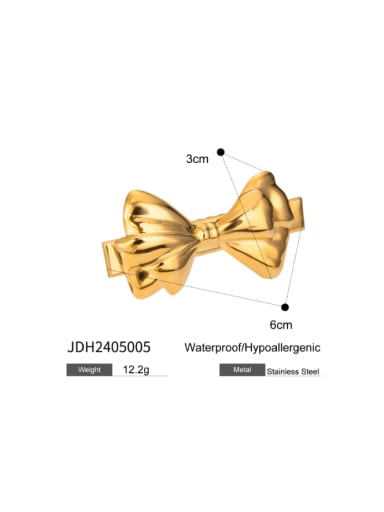 JDH2405005 Stainless steel Vintage Bowknot  Hair Barrette