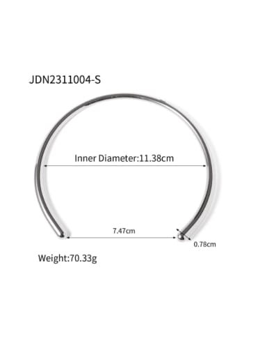 JDN2311004 S Stainless steel Minimalist Line Choker Necklace