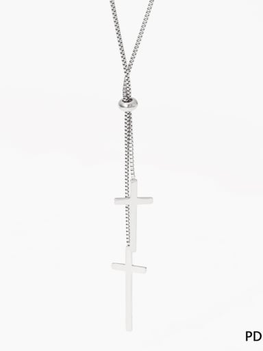 Stainless steel Geometric Trend Lariat Necklace