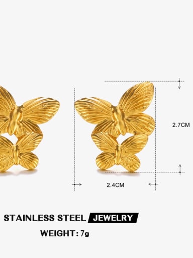 Style 3 Stainless steel Heart Trend Stud Earring