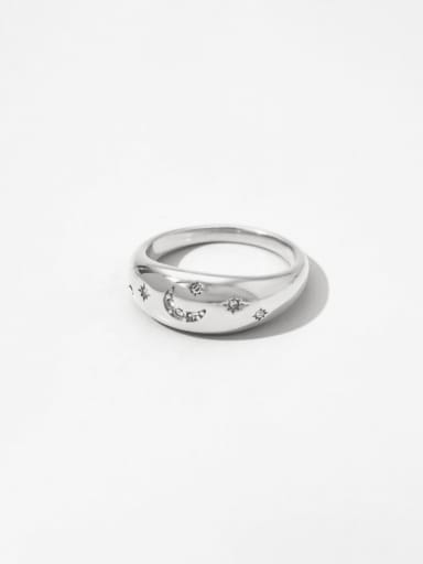Stainless steel Geometric Vintage Band Ring