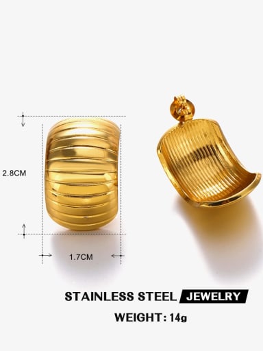Style 1 Stainless steel Heart Trend Stud Earring