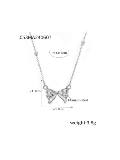 TXP053 Steel Necklace Titanium Steel Hip Hop Butterfly  Earring and Necklace Set