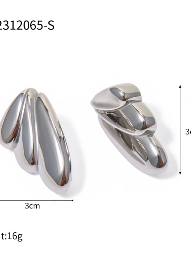 JDE2312065 S Stainless steel Geometric Trend Stud Earring