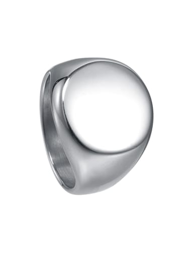 Titanium Steel Geometric Minimalist Band Ring