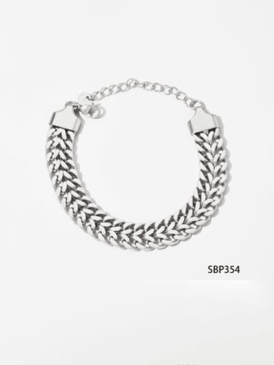 SBP354 Stainless steel Snake Bone Chain Hip Hop Link Bracelet