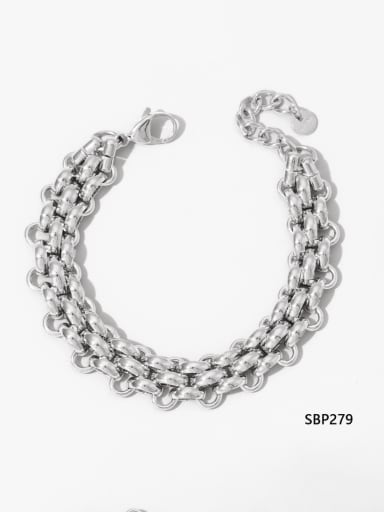 Stainless steel Snake Bone Chain Hip Hop Link Bracelet
