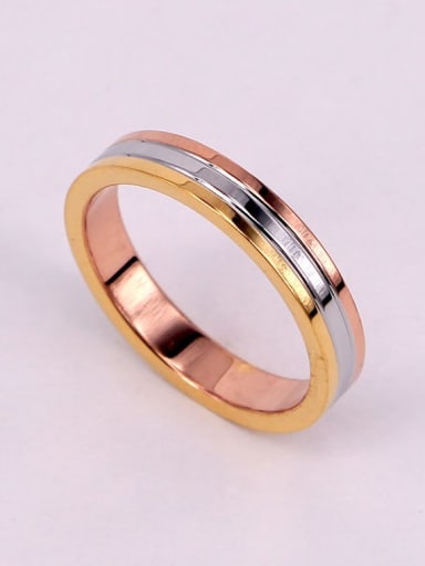 Titanium  Smooth Geometric Band Ring