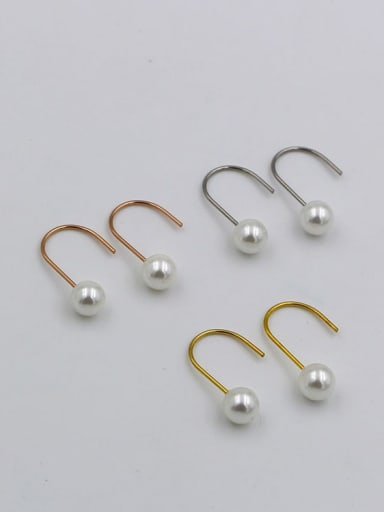 Titanium Ball Minimalist Hook Earring