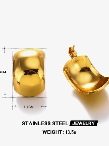 Style 2 Stainless steel Heart Trend Stud Earring