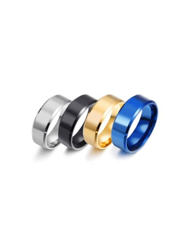 Stainless steel Geometric Minimalist Men's Band Ring