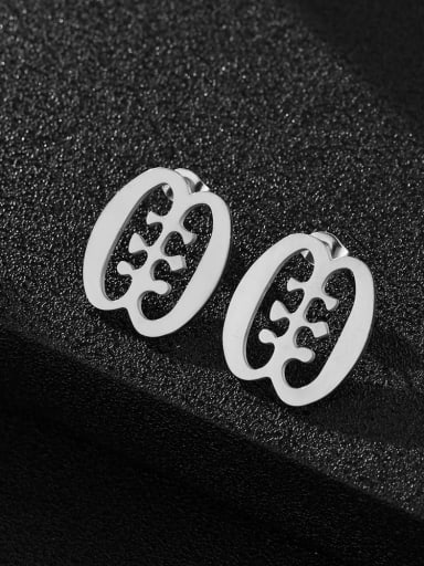 4 Stainless steel Icon Ethnic African symbols Earring
