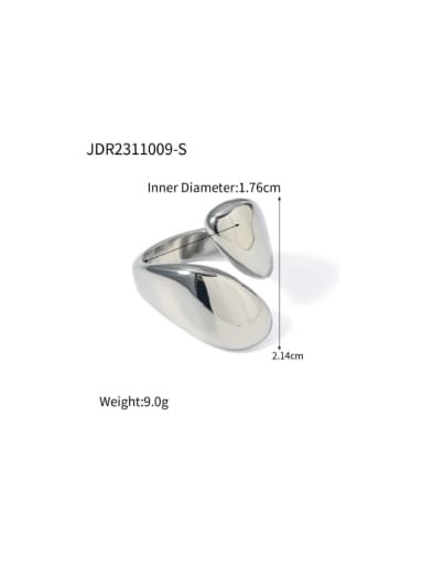 Stainless steel Irregular Hip Hop Band Ring