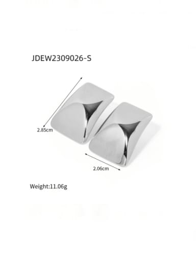 JDEW2309026 Steel Stainless steel Geometric Hip Hop Stud Earring