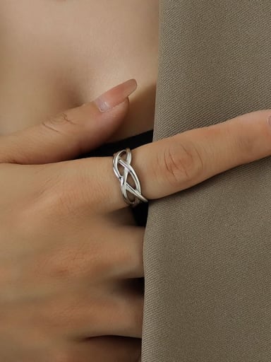Titanium 316L Stainless Steel Cross Minimalist Band Ring with e-coated waterproof
