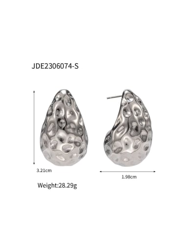 JDE2306074 S Stainless steel Water Drop Trend Stud Earring