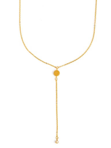 Simple Y-shaped exquisite thin short chain