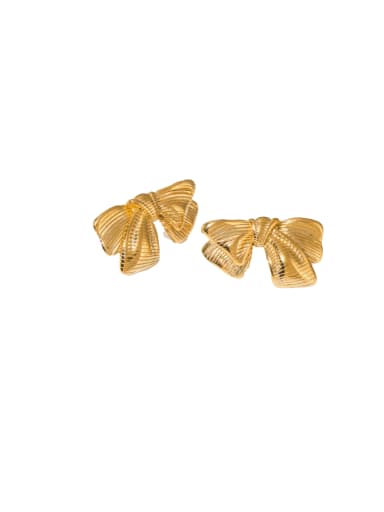 Stainless steel Butterfly Hip Hop Stud Earring