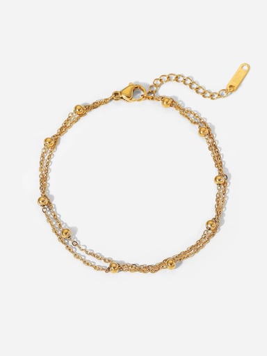 Stainless steel Bead Chain Minimalist Link Bracelet