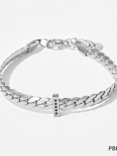 Steel black diamond bracelet SBP114 Trend Stainless steel Cubic Zirconia Bracelet and Necklace Set