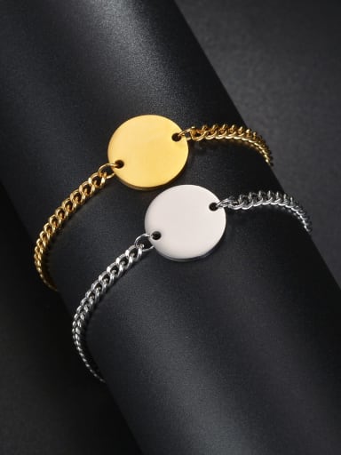 custom Stainless steel Geometric Minimalist Link Bracelet