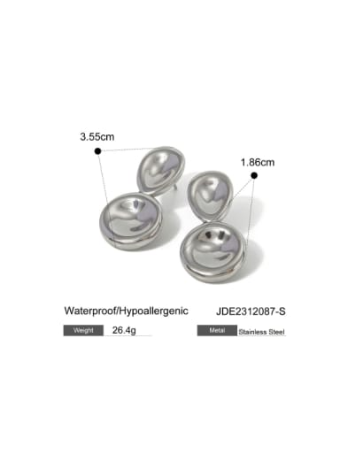 JDE2312087 Steel Stainless steel Geometric Minimalist Drop Earring