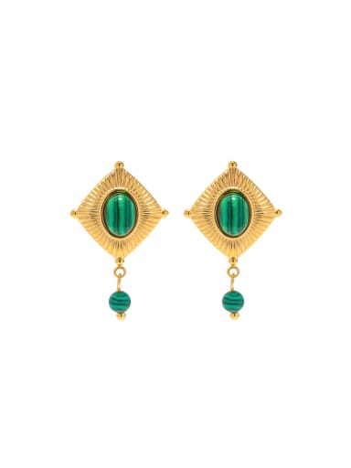 Stainless steel Turquoise Geometric Vintage Drop Earring