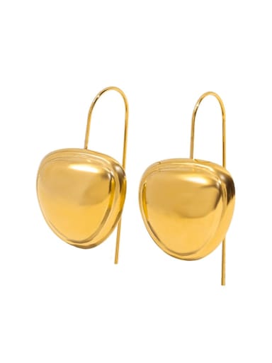 SE23051004 Titanium Steel Water Drop Minimalist Hook Earring
