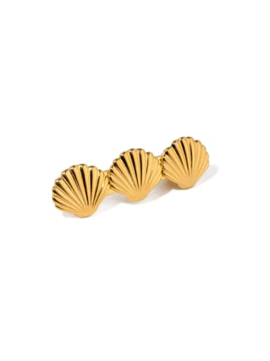 Stainless steel Trend Irregular  Shell Shape  Hair Pin