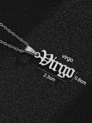 Stainless steel Constellation Hip Hop Necklace