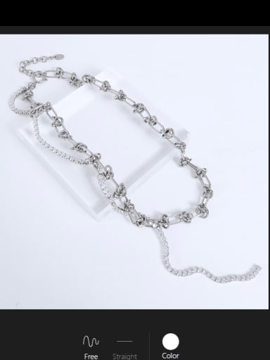 Titanium Steel Tassel Vintage Hollow Chain Necklace