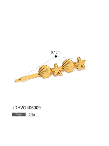 JDHW2406009 Stainless steel Imitation Pearl Minimalist Star Hair Barrette