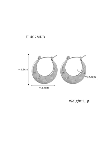 F1402 Steel Earrings Titanium Steel Geometric Minimalist Drop Earring