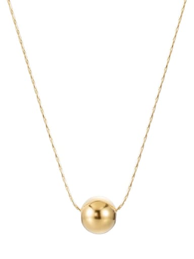 Stainless steel Round  Bead Ball Minimalist Necklace