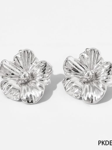 Stainless steel Flower Trend Stud Earring