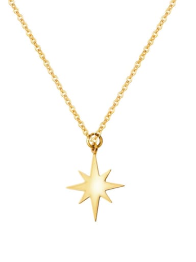 SN20120904G Stainless steel Star Minimalist Necklace